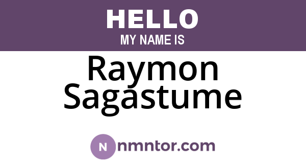 Raymon Sagastume