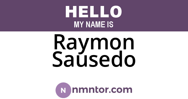 Raymon Sausedo