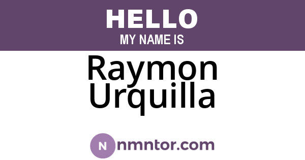 Raymon Urquilla