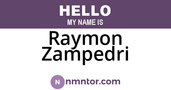 Raymon Zampedri