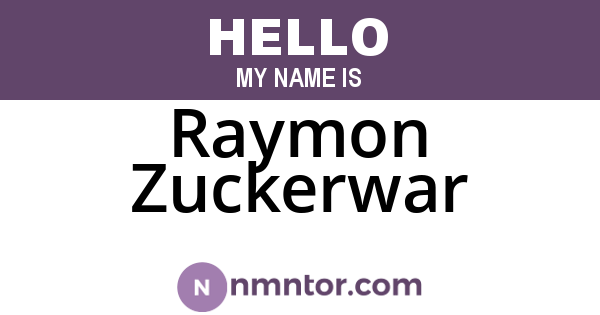 Raymon Zuckerwar