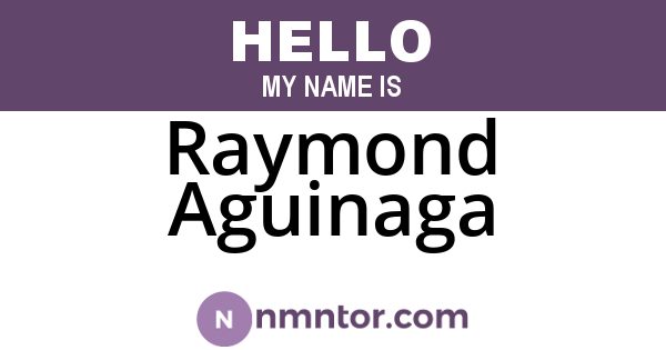 Raymond Aguinaga