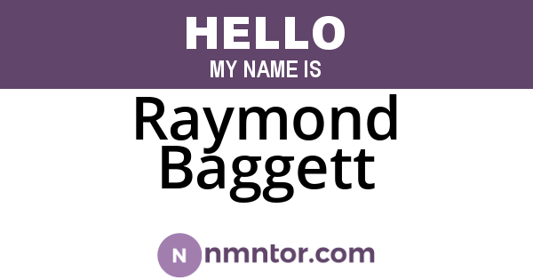Raymond Baggett