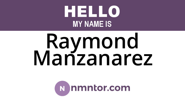 Raymond Manzanarez