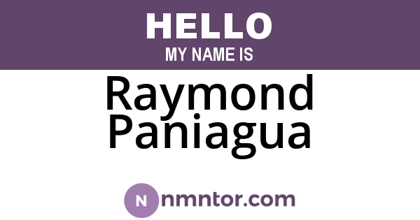 Raymond Paniagua