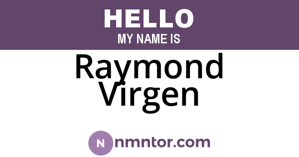 Raymond Virgen