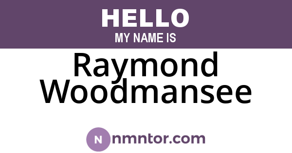 Raymond Woodmansee