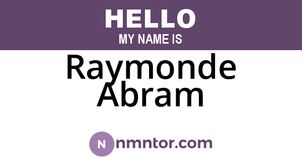 Raymonde Abram