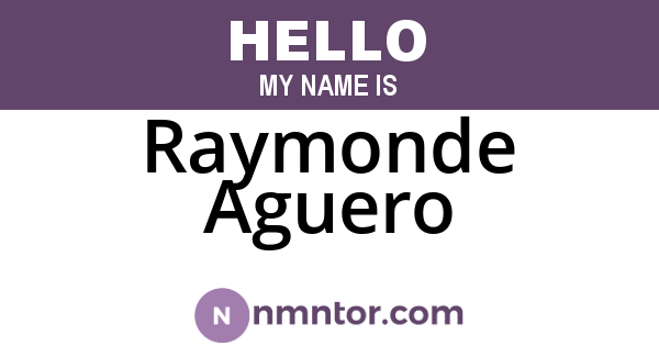 Raymonde Aguero