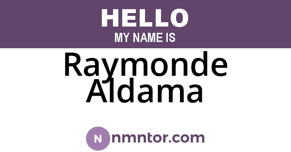 Raymonde Aldama
