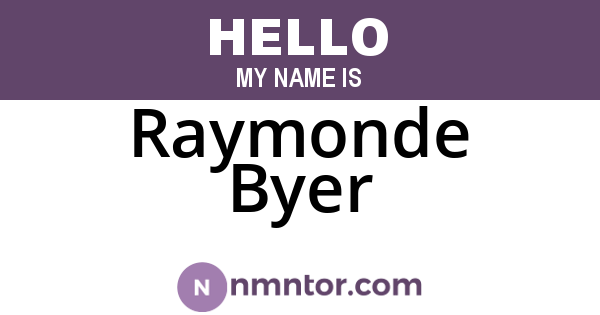 Raymonde Byer