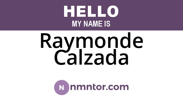 Raymonde Calzada