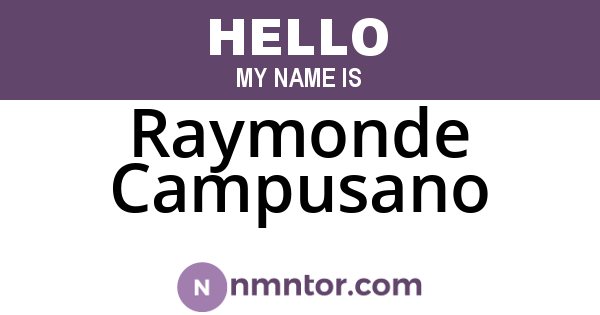 Raymonde Campusano