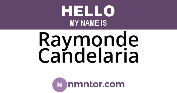 Raymonde Candelaria