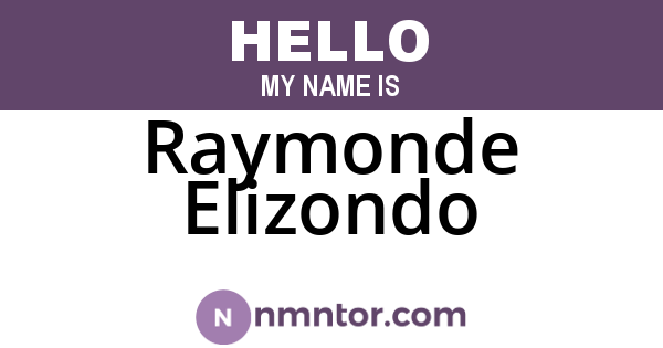Raymonde Elizondo