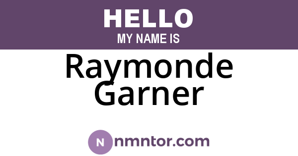 Raymonde Garner