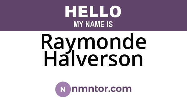 Raymonde Halverson