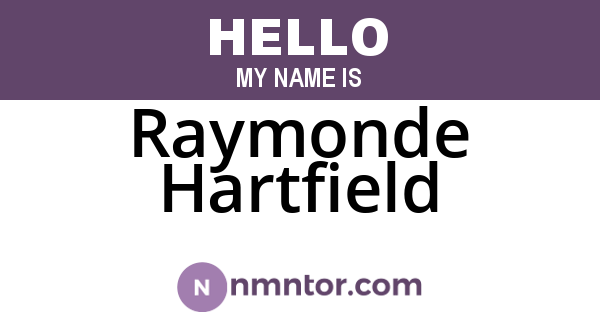 Raymonde Hartfield