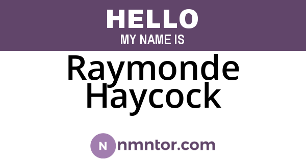 Raymonde Haycock