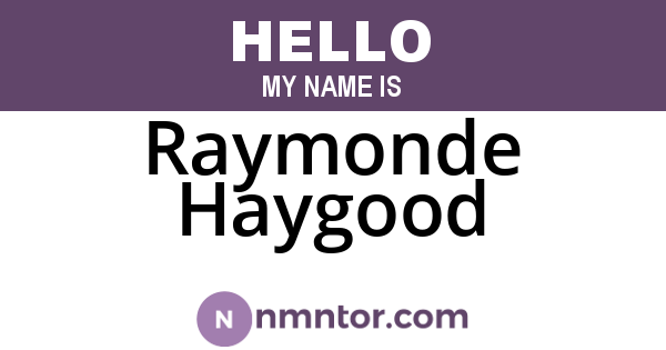 Raymonde Haygood
