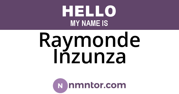 Raymonde Inzunza