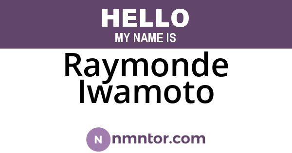 Raymonde Iwamoto