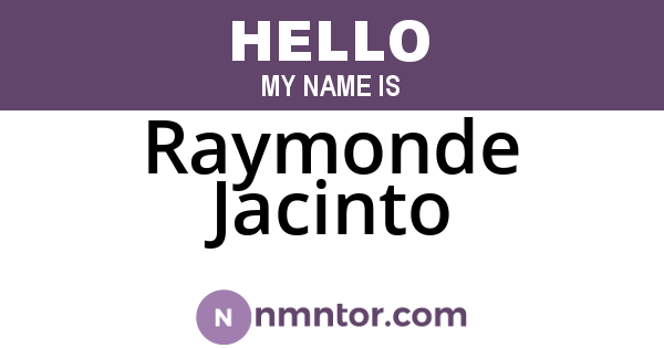 Raymonde Jacinto