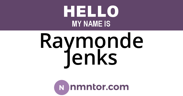Raymonde Jenks