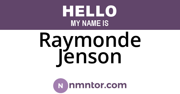 Raymonde Jenson