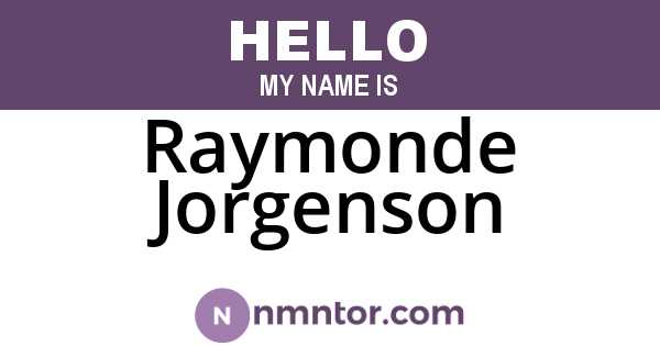 Raymonde Jorgenson