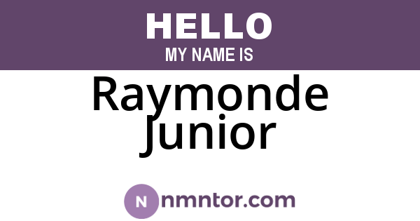Raymonde Junior