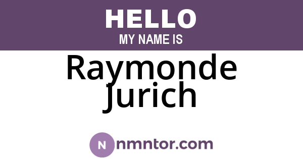 Raymonde Jurich