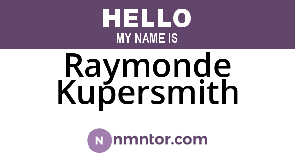 Raymonde Kupersmith