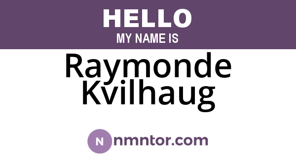 Raymonde Kvilhaug