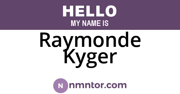 Raymonde Kyger