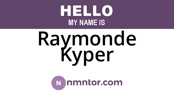 Raymonde Kyper