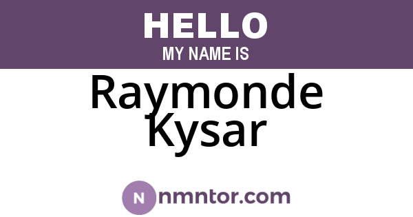 Raymonde Kysar