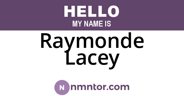 Raymonde Lacey