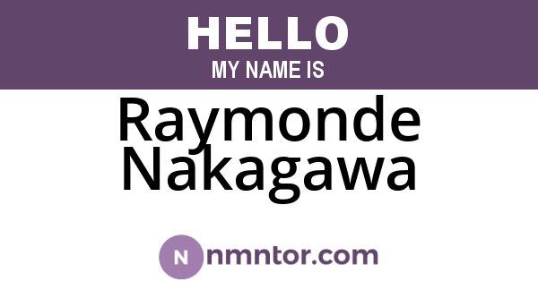 Raymonde Nakagawa