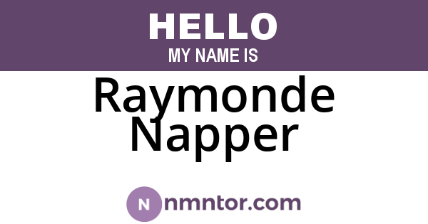 Raymonde Napper