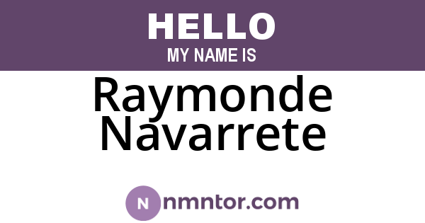 Raymonde Navarrete