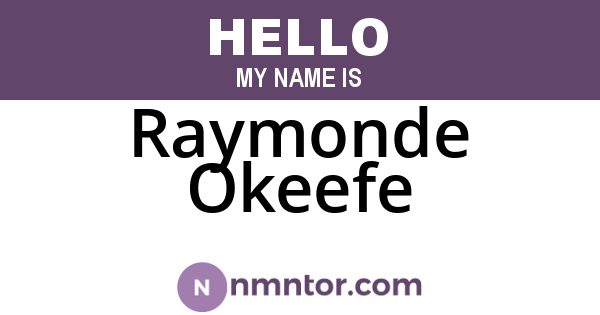 Raymonde Okeefe