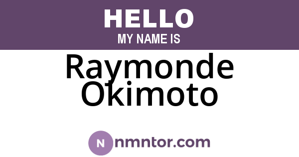 Raymonde Okimoto