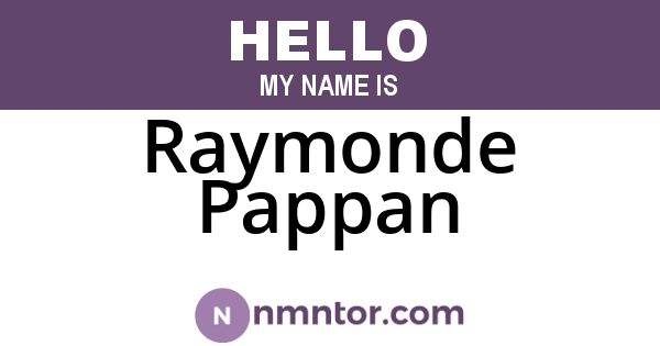 Raymonde Pappan