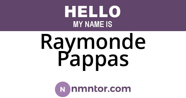 Raymonde Pappas