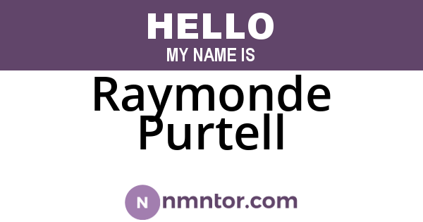 Raymonde Purtell