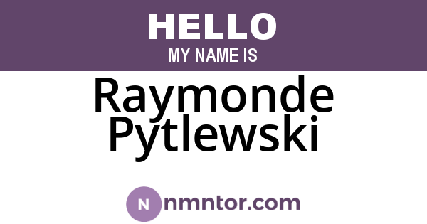 Raymonde Pytlewski