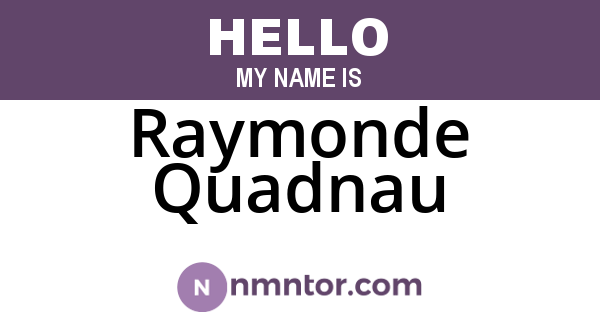 Raymonde Quadnau