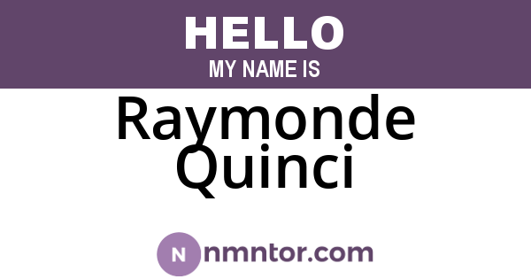 Raymonde Quinci