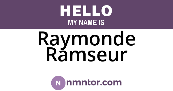 Raymonde Ramseur
